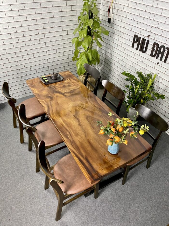 mẫu bàn gỗ me tây 17( 181x72x5)